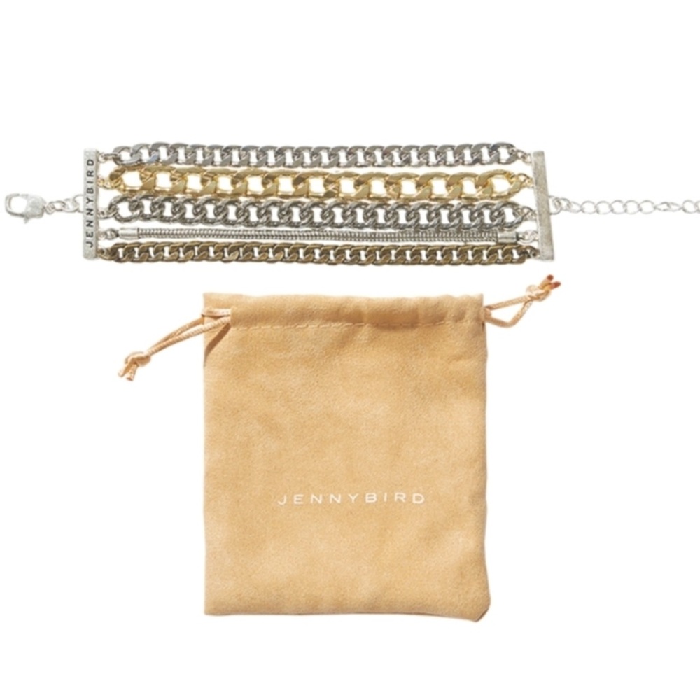 Jenny Bird Austin Multi-Chain Layered Cuff Bracelet